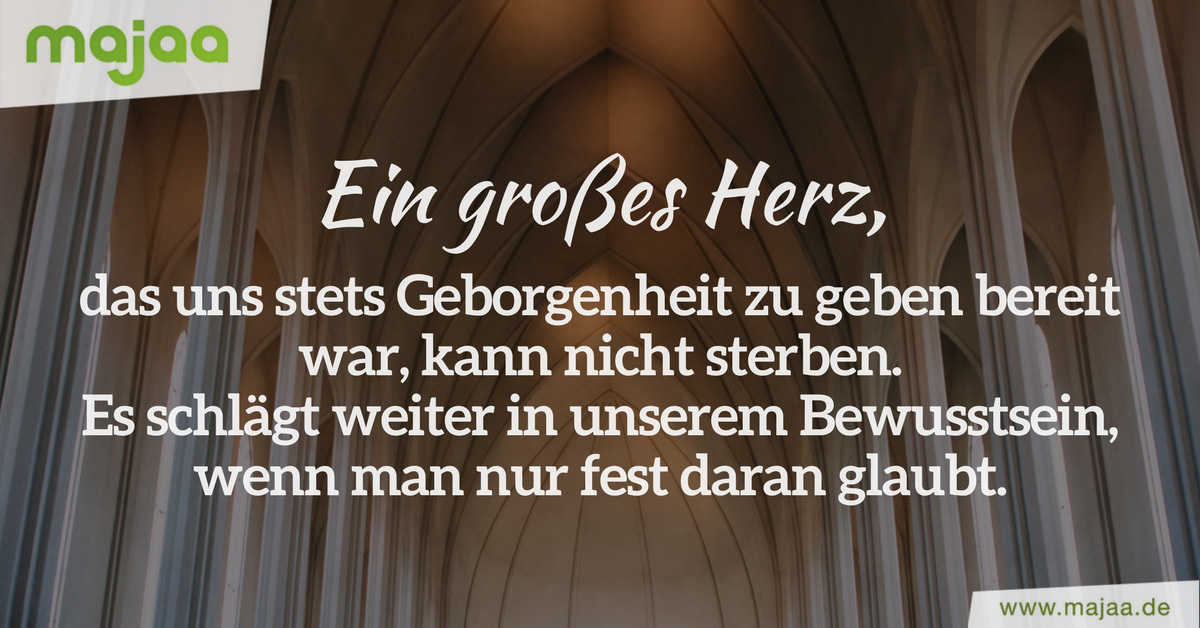 Würdevolle Trauersprüche zu jedem Traueranlaß