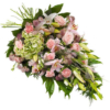 Rosa Trauerstrauß (mit Lilie, Rosen)