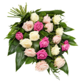 Trauerstrauß mit Rosen (mit Rosen)