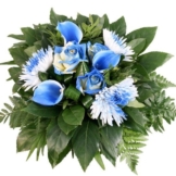 Blumenstrauß - Blaues Farben-Spektakel Pur